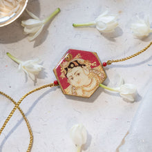 Load image into Gallery viewer, Laddu Gopal Rakhi & Necklace combo