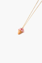 Load image into Gallery viewer, Strawberry Soft Serve Necklace
